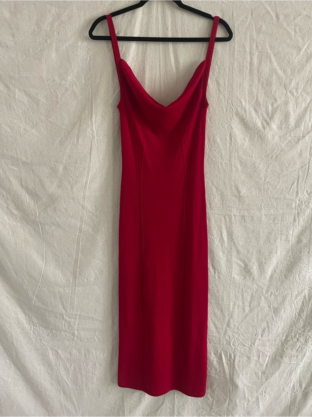 Reformation Gaia Regenerative Merino Sweater Dress | Size small | Lipstick Red - Picture 5 of 12